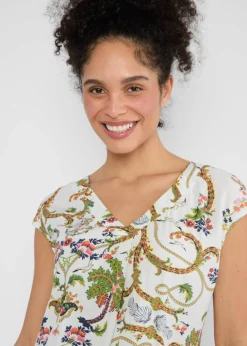 Damen Blutsgeschwister Tops|V-Ausschnitt|Shirt Liberty Maniac