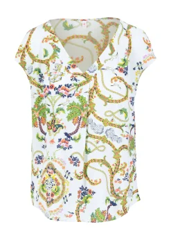Damen Blutsgeschwister Tops|V-Ausschnitt|Shirt Liberty Maniac