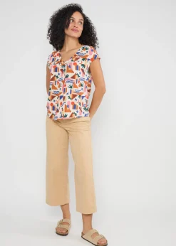 Damen Blutsgeschwister Tops|V-Ausschnitt|Shirt Liberty Maniac