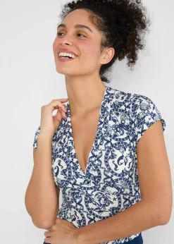Damen Blutsgeschwister T-Shirts|V-Ausschnitt|Shirt Mon Cher Cache-Cu0153ur