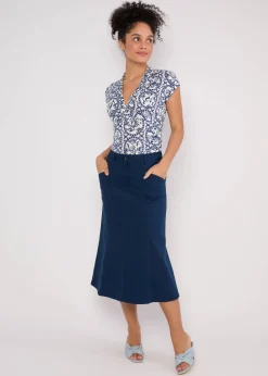 Damen Blutsgeschwister T-Shirts|V-Ausschnitt|Shirt Mon Cher Cache-Cu0153ur