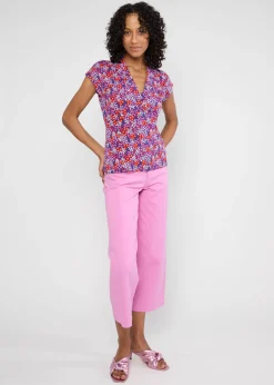 Damen Blutsgeschwister T-Shirts|V-Ausschnitt|Shirt Mon Cher Cache-Cu0153ur