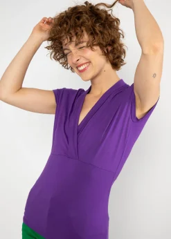 Damen Blutsgeschwister T-Shirts|V-Ausschnitt|Shirt Mon Cher Cache-Cu0153ur