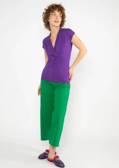 Damen Blutsgeschwister T-Shirts|V-Ausschnitt|Shirt Mon Cher Cache-Cu0153ur