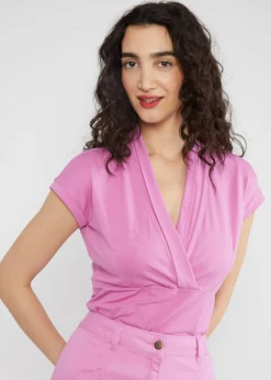 Damen Blutsgeschwister T-Shirts|V-Ausschnitt|Shirt Mon Cher Cache-Cu0153ur