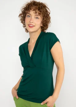 Damen Blutsgeschwister T-Shirts|V-Ausschnitt|Shirt Mon Cher Cache-Cu0153ur