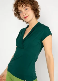 Damen Blutsgeschwister T-Shirts|V-Ausschnitt|Shirt Mon Cher Cache-Cu0153ur