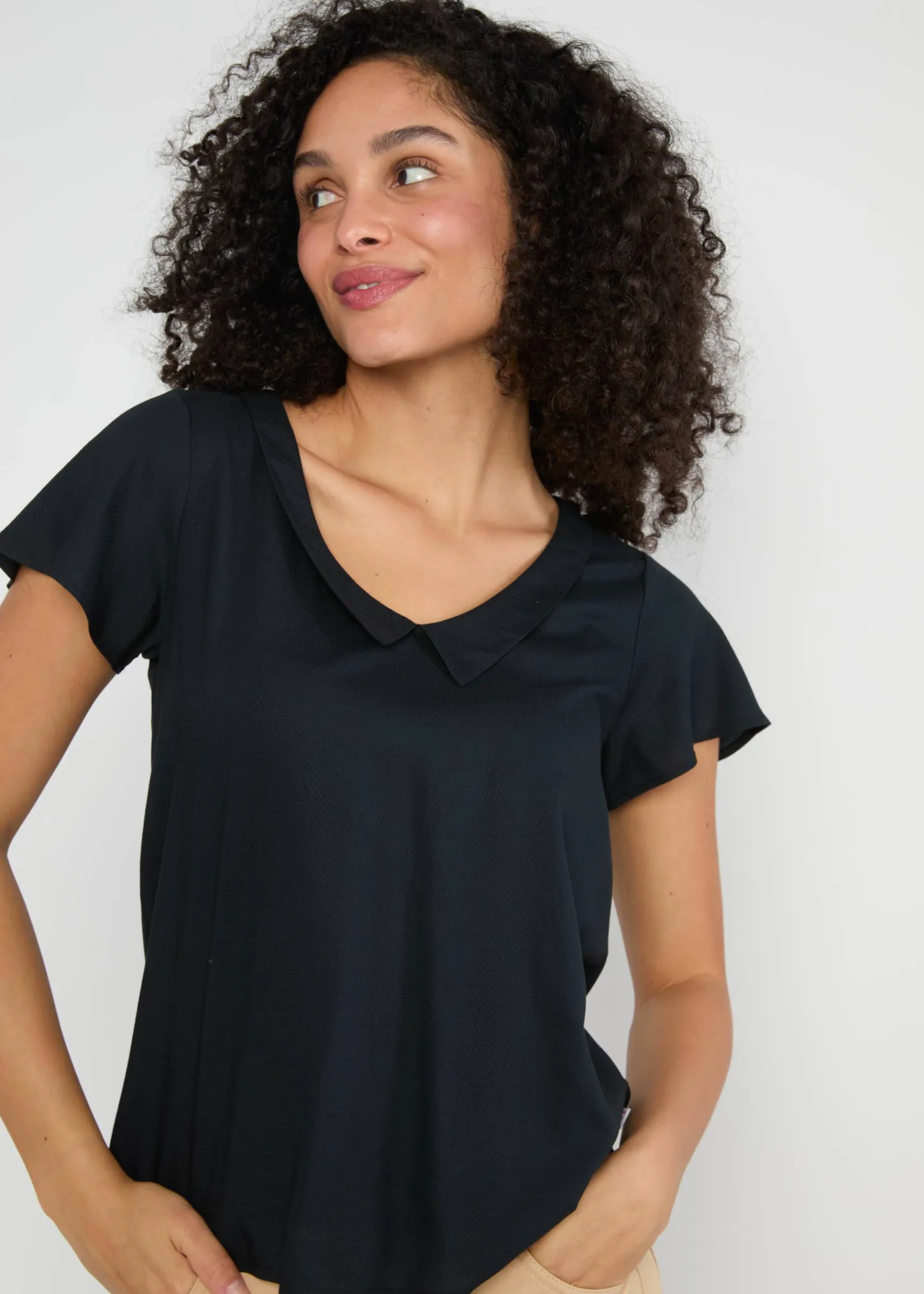 Damen Blutsgeschwister T-Shirts|V-Ausschnitt|Sommerbluse Feed the Birds