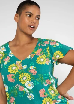 Damen Blutsgeschwister T-Shirts|V-Ausschnitt|Sommerbluse Feed the Birds