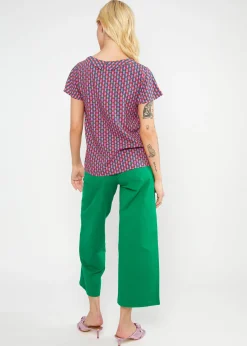 Damen Blutsgeschwister T-Shirts|V-Ausschnitt|Sommerbluse Feed the Birds