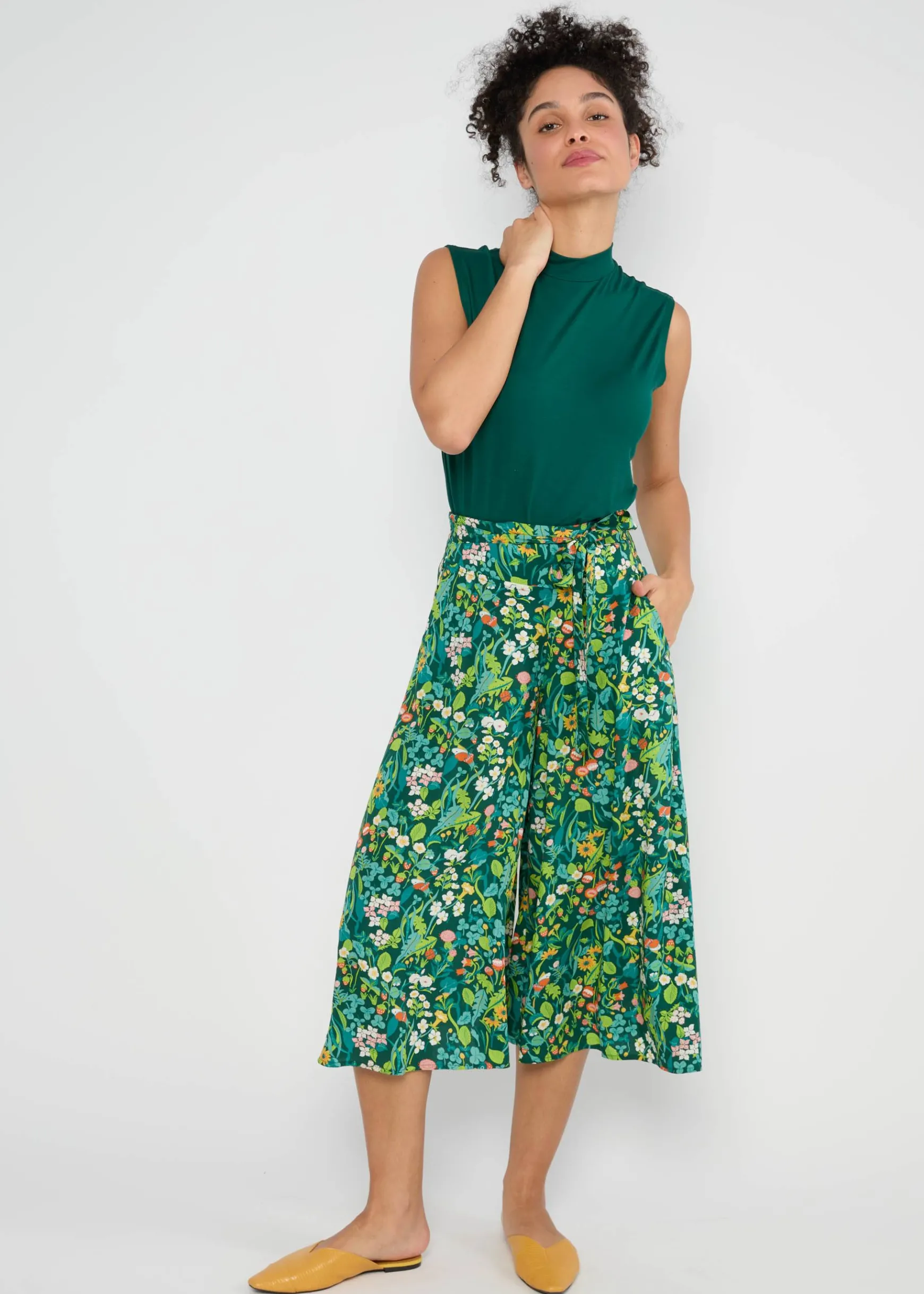 Damen Blutsgeschwister Stoffhosen|Culottes|Sommerhose Flotte Culottes