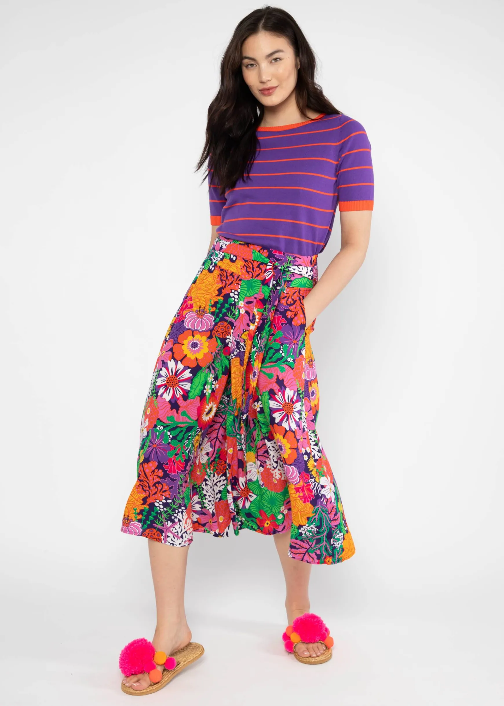 Damen Blutsgeschwister Stoffhosen|Culottes|Sommerhose Flotte Culottes