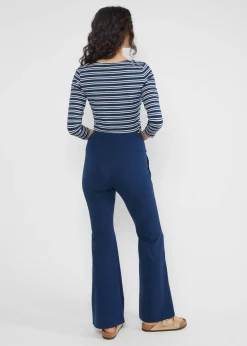 Damen Blutsgeschwister Stoffhosen|Sommerhosen|Sommerhose Logo Easy Flared