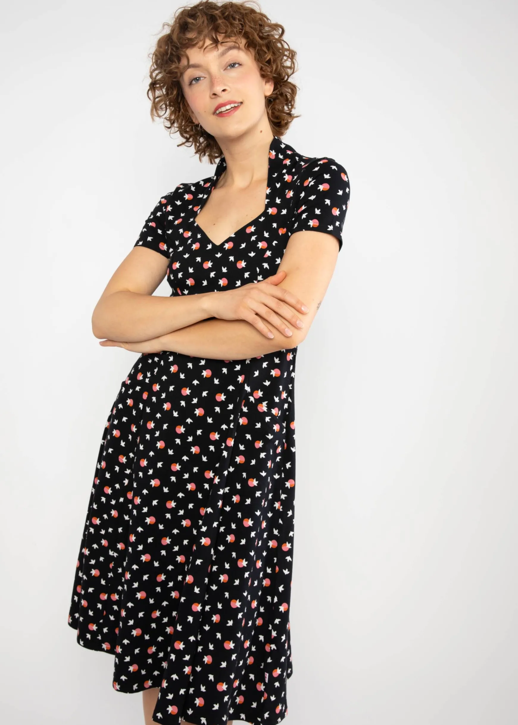 Damen Blutsgeschwister Jerseykleider|Knielange Kleider|Sommerkleid Gracious Allure