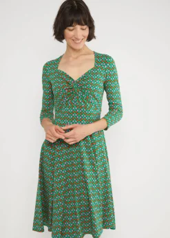 Damen Blutsgeschwister Jerseykleider|Knielange Kleider|Sommerkleid Hot Knot Power