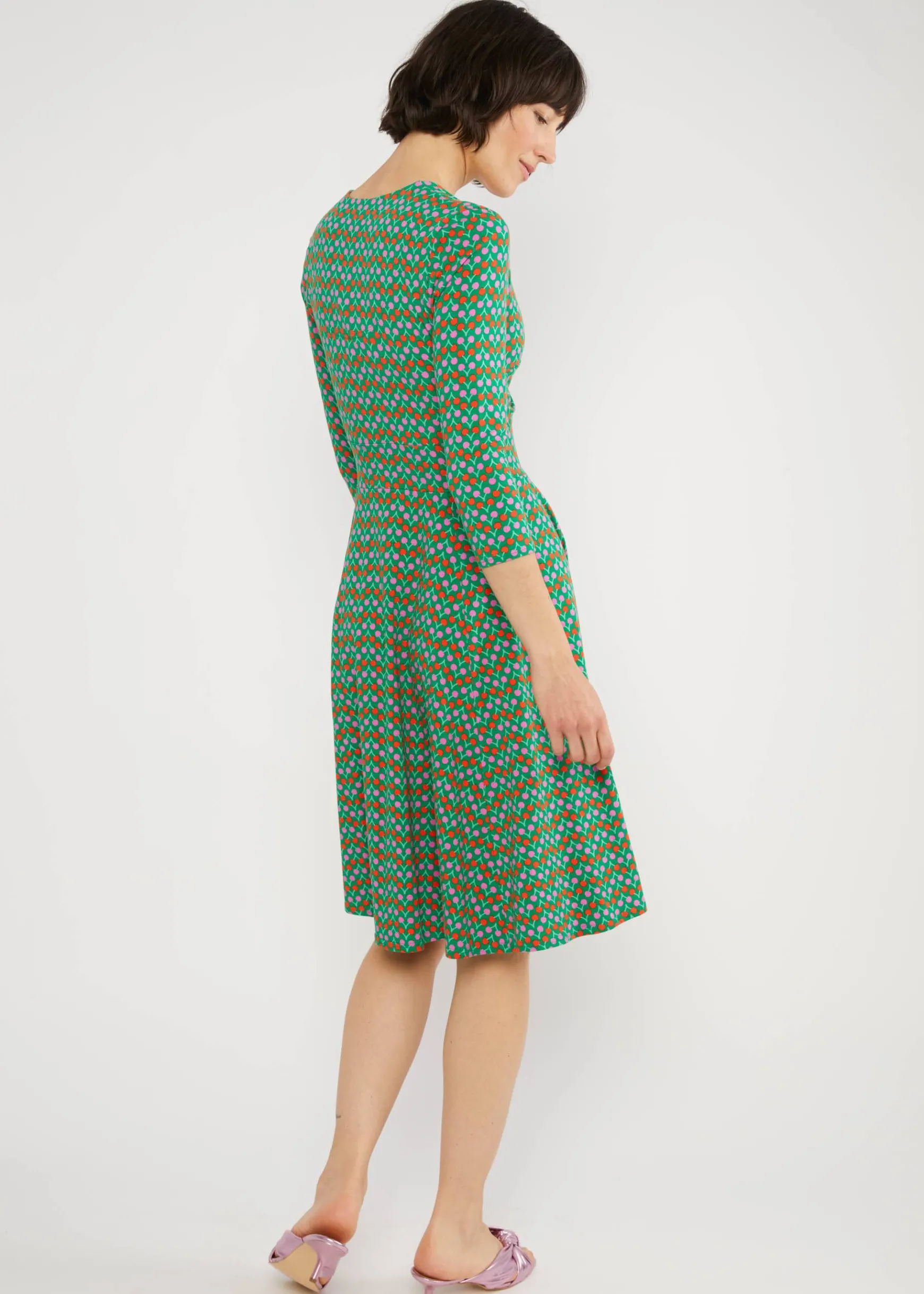 Damen Blutsgeschwister Jerseykleider|Knielange Kleider|Sommerkleid Hot Knot Power