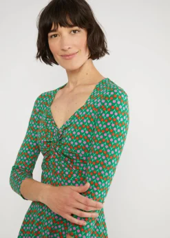 Damen Blutsgeschwister Jerseykleider|Knielange Kleider|Sommerkleid Hot Knot Power