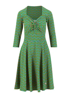 Damen Blutsgeschwister Jerseykleider|Knielange Kleider|Sommerkleid Hot Knot Power
