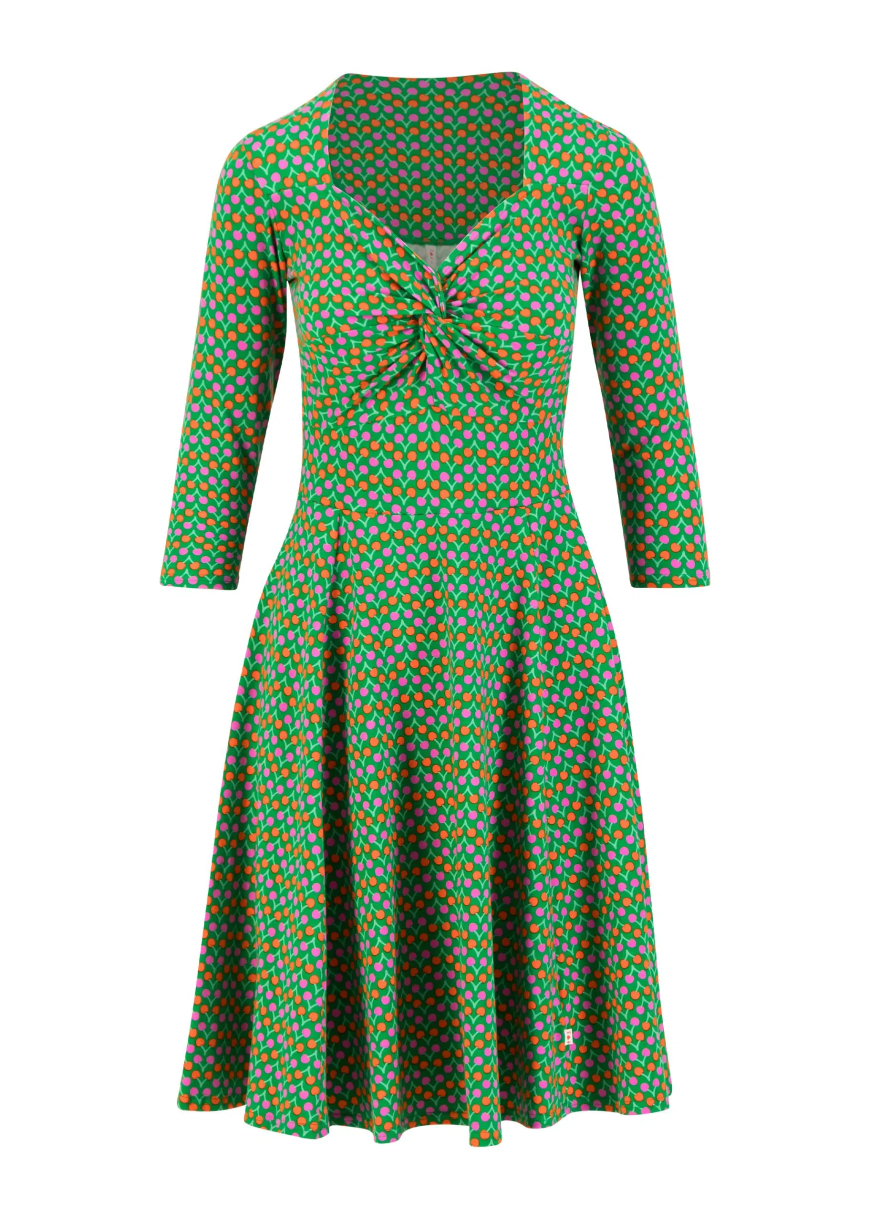Damen Blutsgeschwister Jerseykleider|Knielange Kleider|Sommerkleid Hot Knot Power