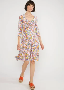 Damen Blutsgeschwister Jerseykleider|Knielange Kleider|Sommerkleid Hot Knot Power
