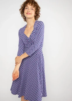 Damen Blutsgeschwister Jerseykleider|Knielange Kleider|Sommerkleid Hot Knot Power
