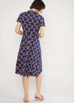 Damen Blutsgeschwister Jerseykleider|Knielange Kleider|Sommerkleid Hu00E9doniste d'u00C9tu00E9