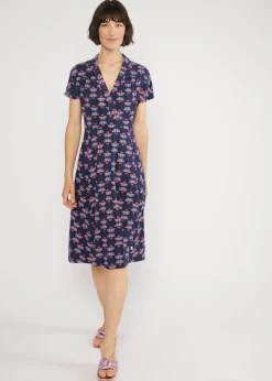 Damen Blutsgeschwister Jerseykleider|Knielange Kleider|Sommerkleid Hu00E9doniste d'u00C9tu00E9