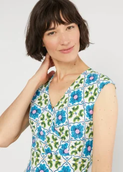 Damen Blutsgeschwister Jerseykleider|Knielange Kleider|Sommerkleid Shalala Tralala in Love