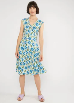 Damen Blutsgeschwister Jerseykleider|Knielange Kleider|Sommerkleid Shalala Tralala in Love