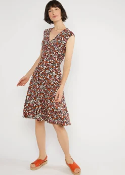 Damen Blutsgeschwister Jerseykleider|Knielange Kleider|Sommerkleid Shalala Tralala in Love
