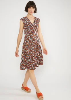 Damen Blutsgeschwister Jerseykleider|Knielange Kleider|Sommerkleid Shalala Tralala in Love