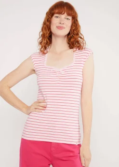 Damen Blutsgeschwister Tops|Streifenshirt Let Romance Rule