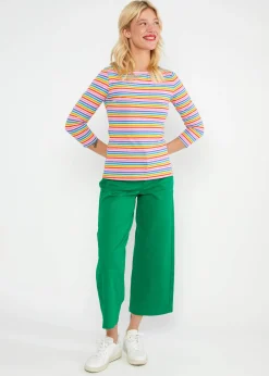 Damen Blutsgeschwister 3/4-Arm|Rundhals|Streifenshirt Oh Marine