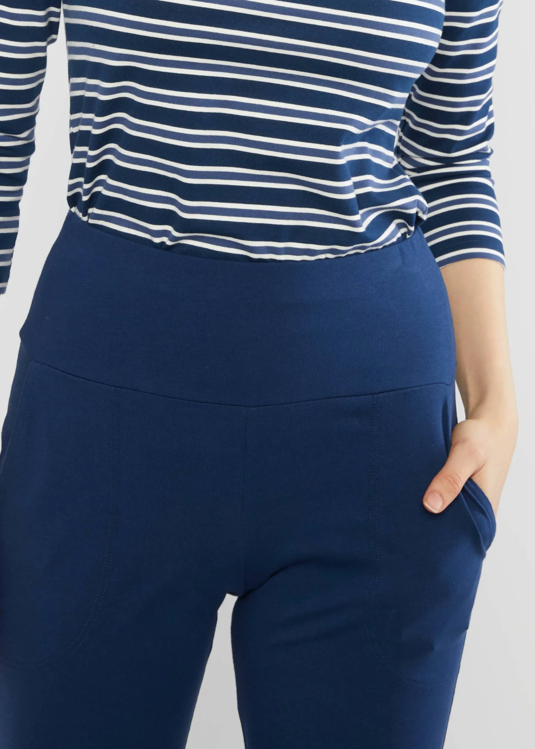 Damen Blutsgeschwister 3/4-Arm|Rundhals|Streifenshirt Oh Marine