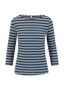 Damen Blutsgeschwister 3/4-Arm|Rundhals|Streifenshirt Oh Marine