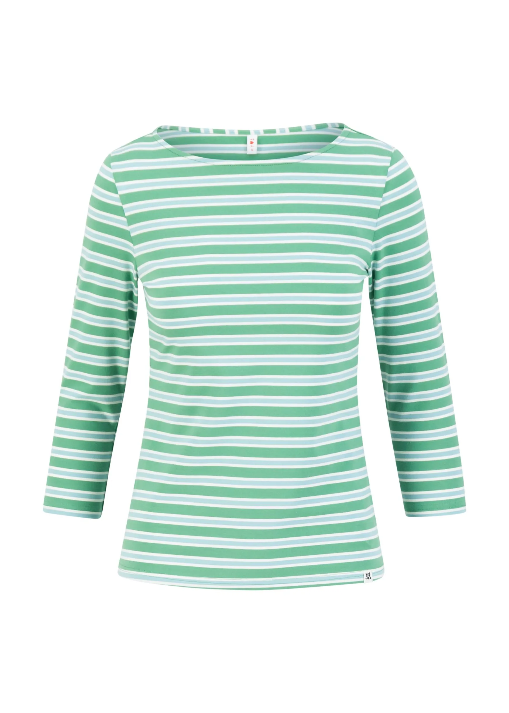 Damen Blutsgeschwister 3/4-Arm|Rundhals|Streifenshirt Oh Marine