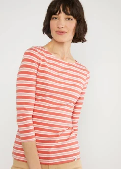 Damen Blutsgeschwister 3/4-Arm|Rundhals|Streifenshirt Oh Marine