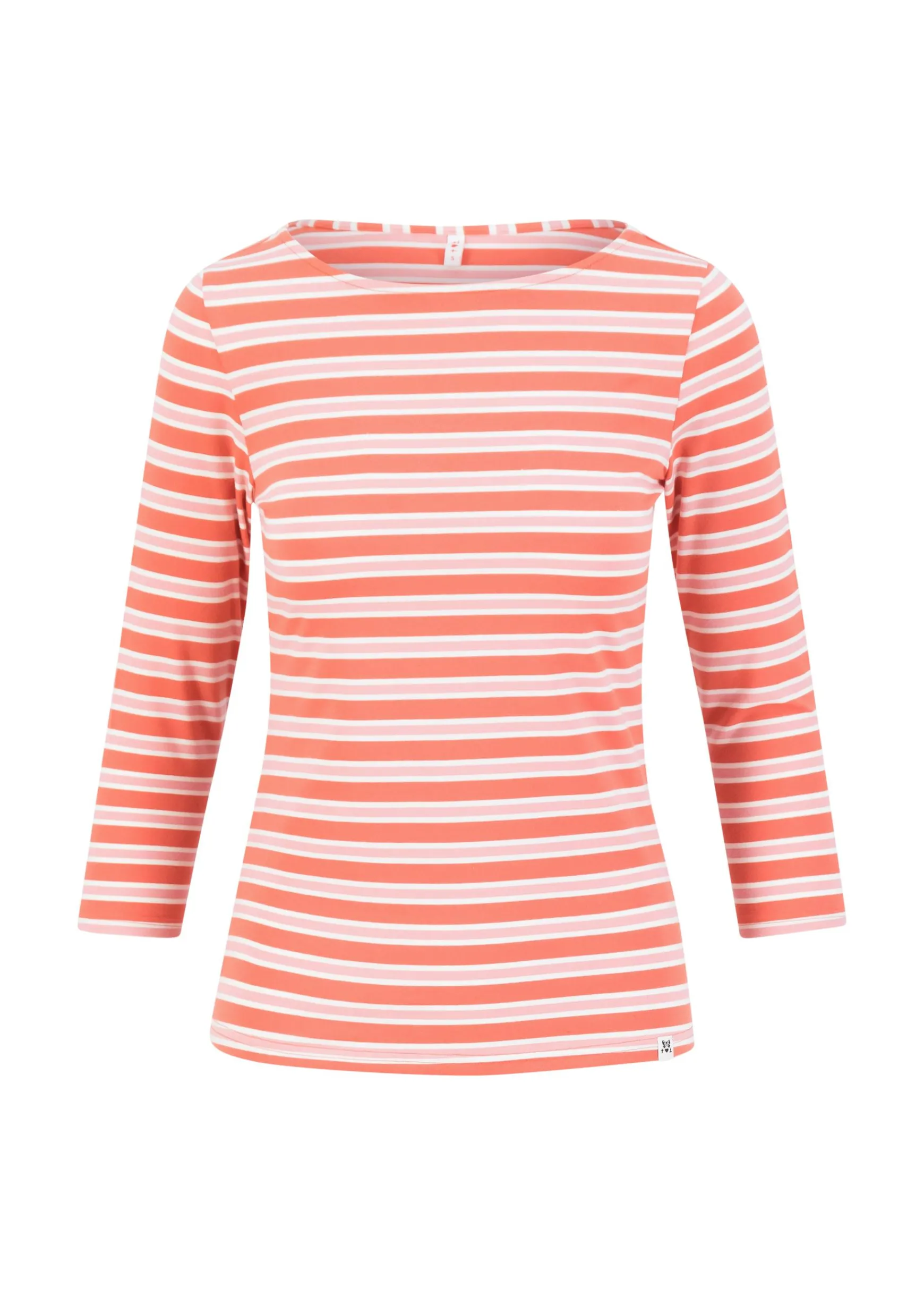 Damen Blutsgeschwister 3/4-Arm|Rundhals|Streifenshirt Oh Marine