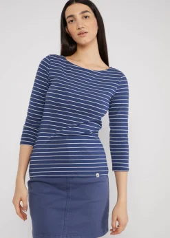 Damen Blutsgeschwister 3/4-Arm|Rundhals|Streifenshirt Oh Marine