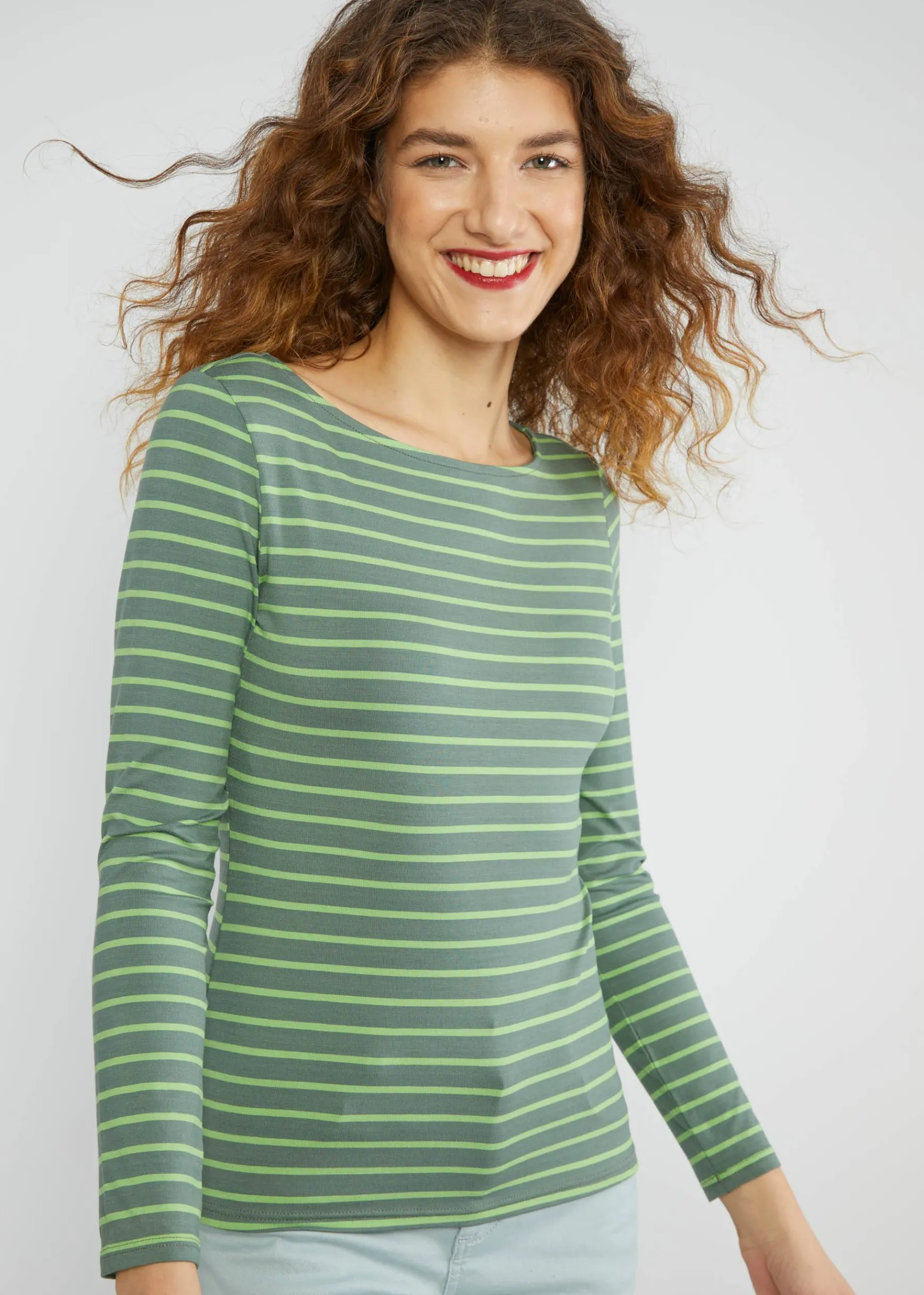 Damen Blutsgeschwister Rundhals|Longsleeves|Streifenshirt Sweet Sailorette