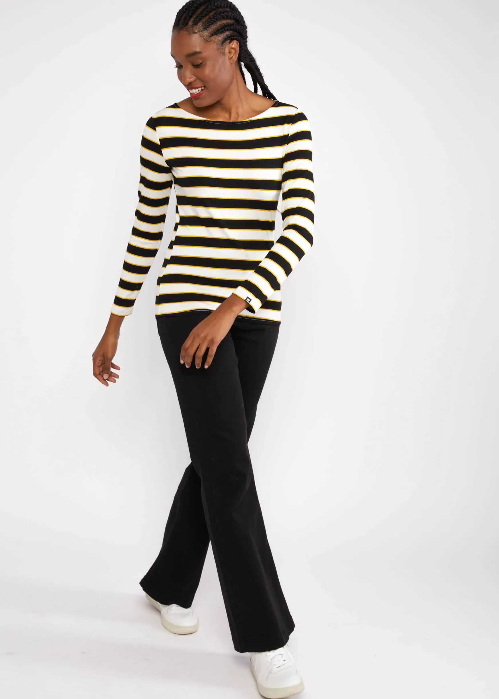 Damen Blutsgeschwister Rundhals|Longsleeves|Streifenshirt Sweet Sailorette