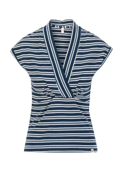 Damen Blutsgeschwister T-Shirts|V-Ausschnitt|Streifenshirt Virgin Venus
