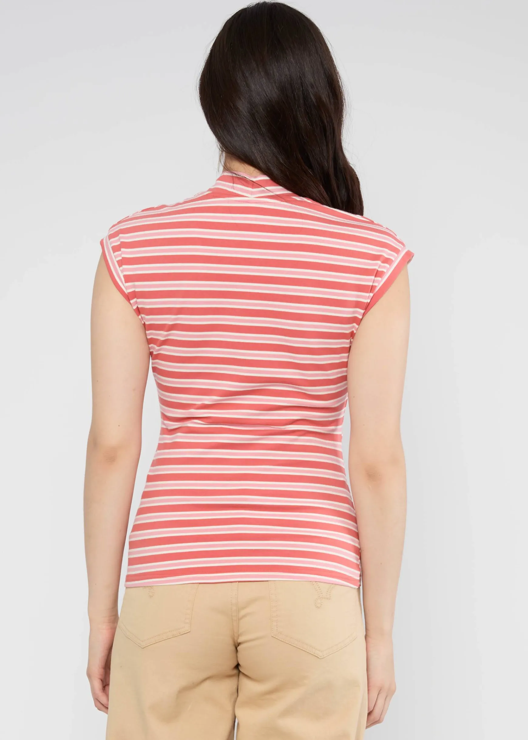 Damen Blutsgeschwister T-Shirts|V-Ausschnitt|Streifenshirt Virgin Venus