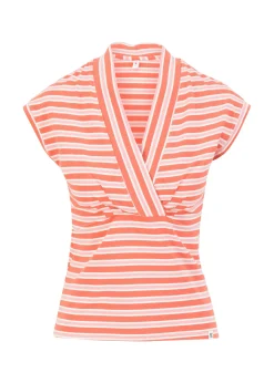 Damen Blutsgeschwister T-Shirts|V-Ausschnitt|Streifenshirt Virgin Venus