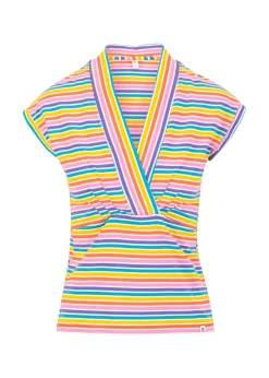 Damen Blutsgeschwister T-Shirts|V-Ausschnitt|Streifenshirt Virgin Venus