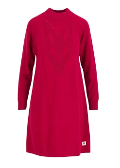 Damen Blutsgeschwister Strickkleider|Knielange Kleider|Strickkleid Braided and Easy