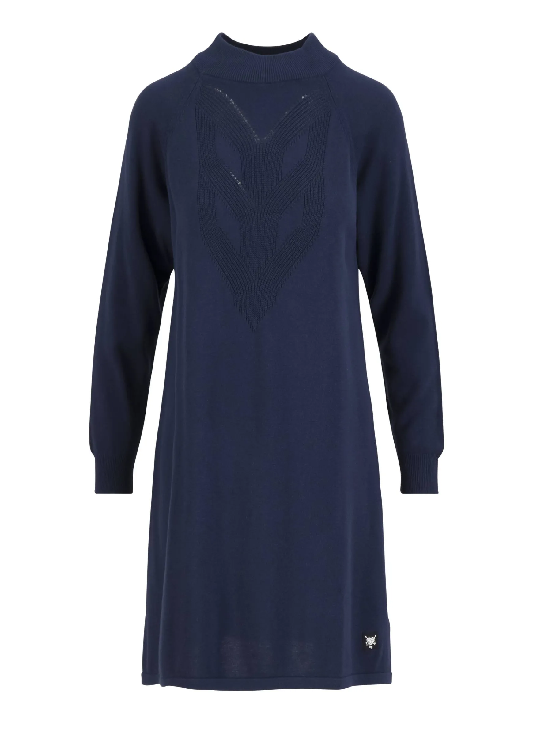 Damen Blutsgeschwister Strickkleider|Knielange Kleider|Strickkleid Braided and Easy