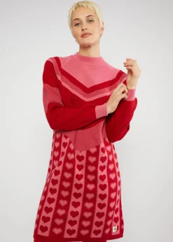 Damen Blutsgeschwister Strickkleider|Knielange Kleider|Strickkleid Scandi woods