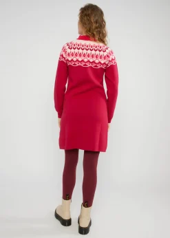 Damen Blutsgeschwister Strickkleider|Knielange Kleider|Strickkleid Scandi woods