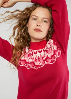 Damen Blutsgeschwister Strickkleider|Knielange Kleider|Strickkleid Scandi woods